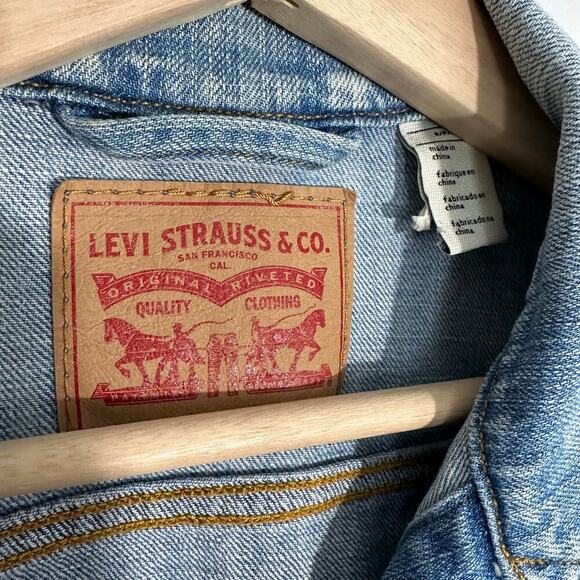 Levi's Original Denim Trucker Jacket | Light Blue | SZ S - Picture 10 of 12